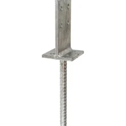 T-Pfostenträger 130 mm mit Betonanker aus Riffelstahl