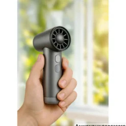 Tragbarer USB-Ventilator 1100 mAh, silber