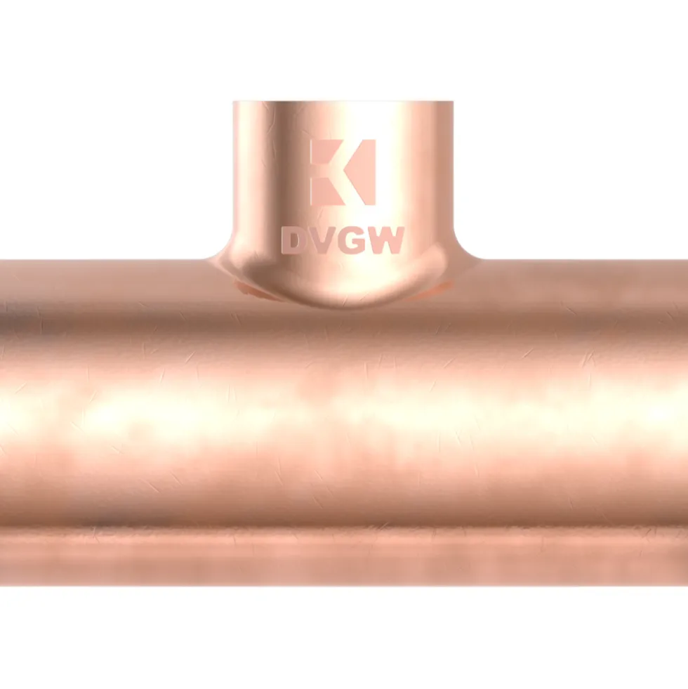 T-Reduzierstück 22 x 15 x 22 mm Kupfer-Lötfitting