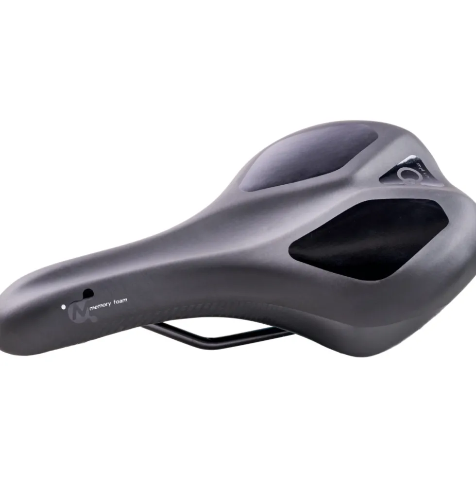 Trekking‑Sattel mit "Memory Foam", schwarz
