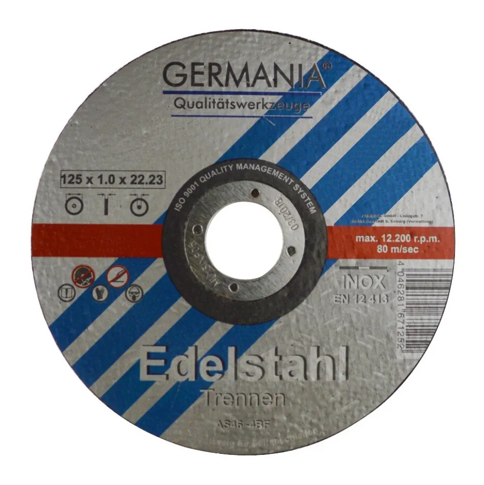Trennscheibe Edelstahl 125x1x22,23mm 6Stück Trennen Edelstahl Metall