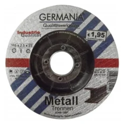 Trennscheibe Metall 115x2,5 bombiert Industriequalität Trennen
