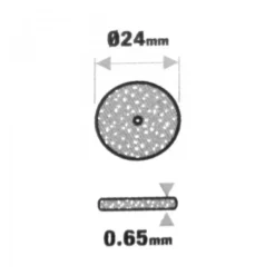 Trennscheiben Set 30tlg Ø24x0,65mm Fiberglas Metall Holz Keramik Schleifscheiben