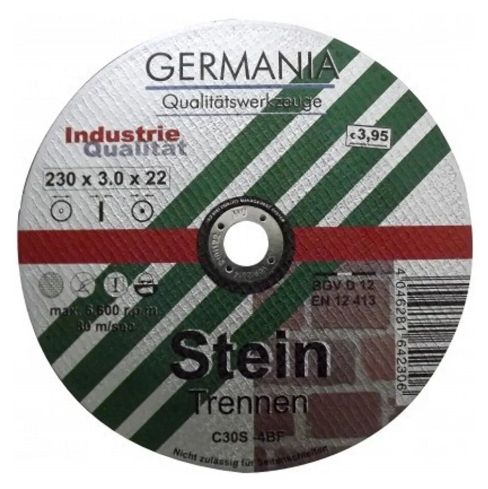 Trennscheibe Stein 230x3,0 Industriequalität Trennen