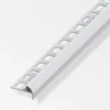 Treppenkanten-Profil Aluminium eloxiert 2500 x 10 x 19,5 x 7,5 mm silberfarben
