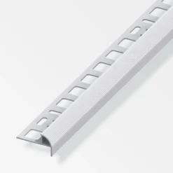 Treppenkanten-Profil Aluminium eloxiert 2500 x 10 x 19,5 x 7,5 mm silberfarben