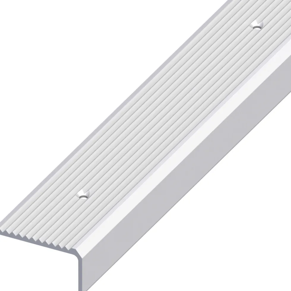 Treppen-Profil breit Aluminium eloxiert 1000 x 41 x 23 mm silberfarben