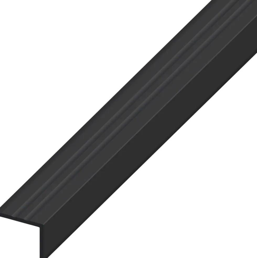 Treppen-Profil PVC 1000 x 25 x 21 mm schwarz