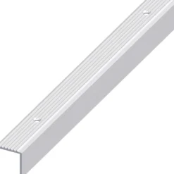 Treppen-Profil schmal Aluminium eloxiert 1000 x 19 x 20 mm silberfarben