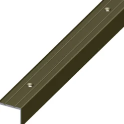 Treppen-Profil schmal Aluminium eloxiert 1000 x 25 x 20 mm bronzefarben