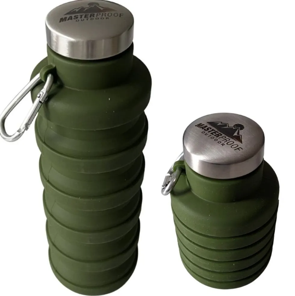 Trinkflasche 500 ml faltbar - 2-fach sortiert