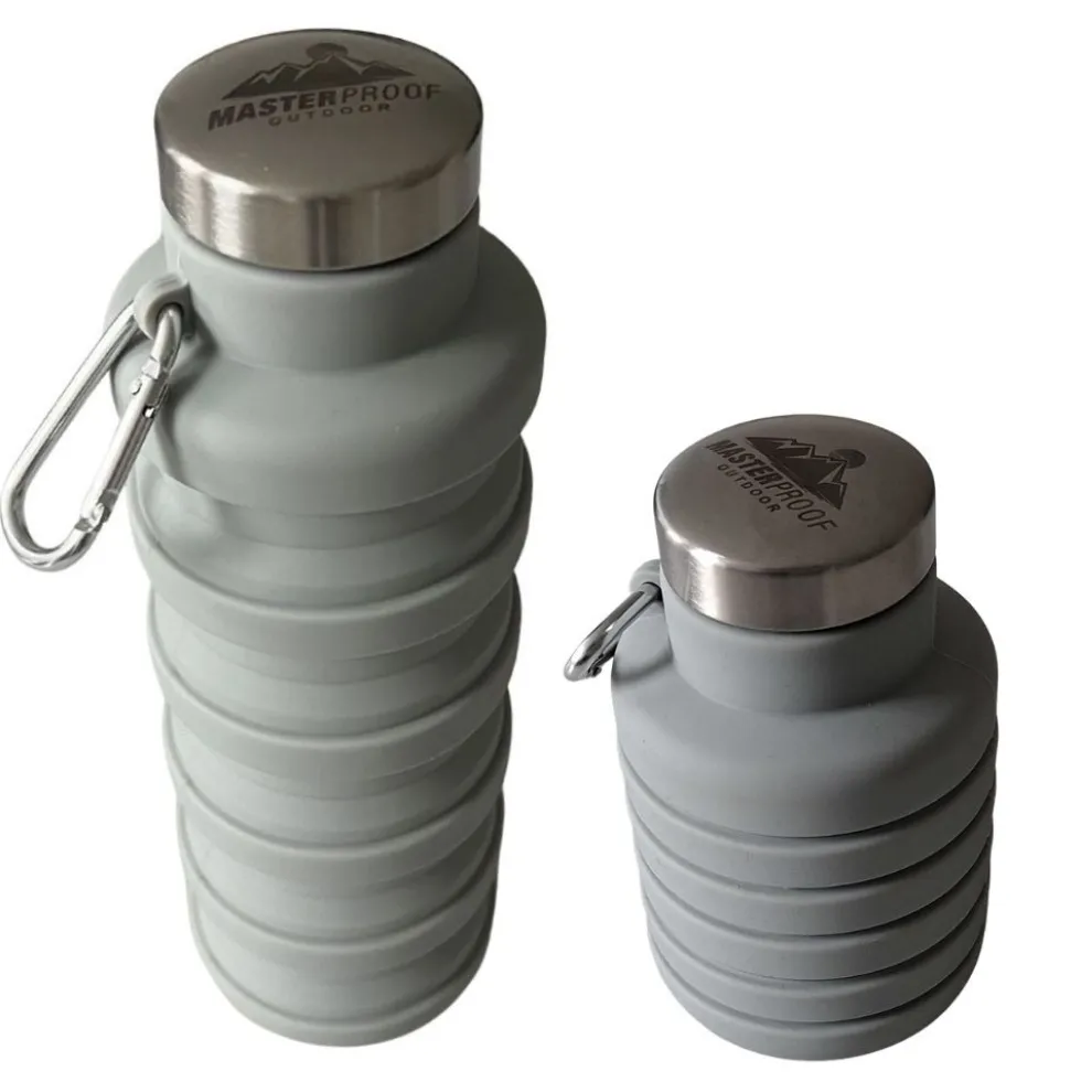 Trinkflasche 500 ml faltbar - 2-fach sortiert