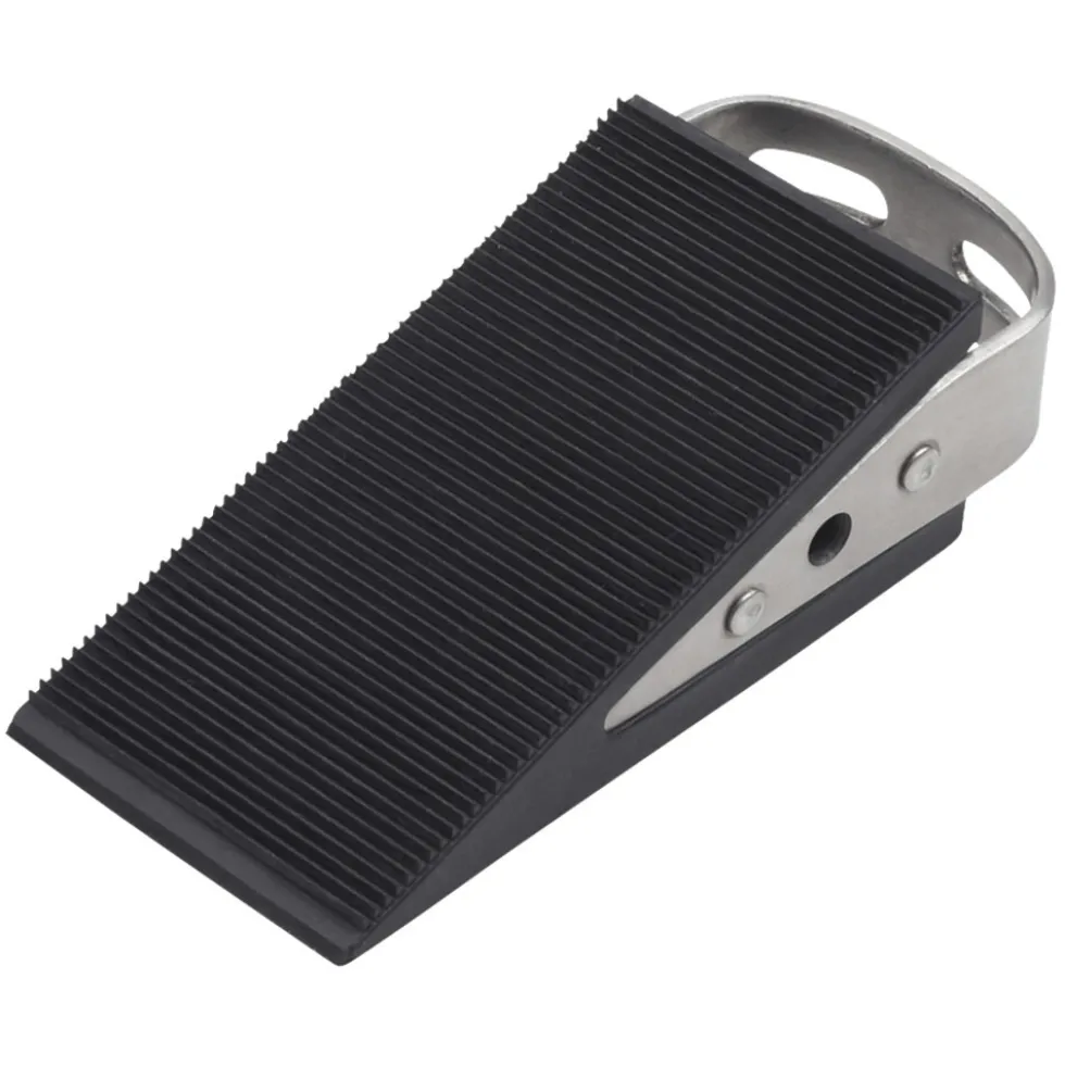 Türkeil 121 x 31 mm aus schwarzem Gummi mit Edelstahlgriff