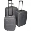 Trolley-Set 3-teilig aus EVA-Kunststoff in Grau