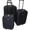 Trolley 3tlg Set dunkelblau EVA Kunststoff