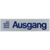 Türschild 160 x 40 mm, selbstklebend, Ausgang