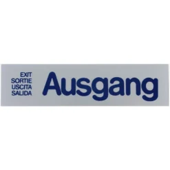 Türschild 160 x 40 mm, selbstklebend, Ausgang