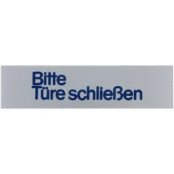 Türschild 160 x 40 mm, selbstklebend, Bitte Türe schließen