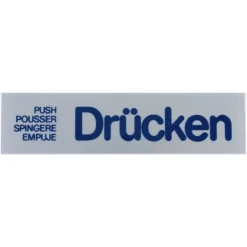 Türschild 160 x 40 mm, selbstklebend, Drücken