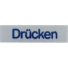 Türschild 80 x 20 mm, selbstklebend, Drücken