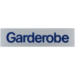 Türschild 160 x 40 mm, selbstklebend, Garderobe