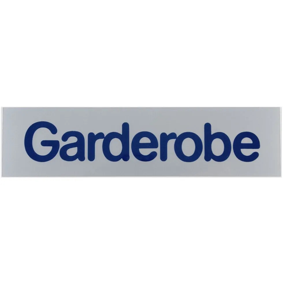 Türschild 160 x 40 mm, selbstklebend, Garderobe