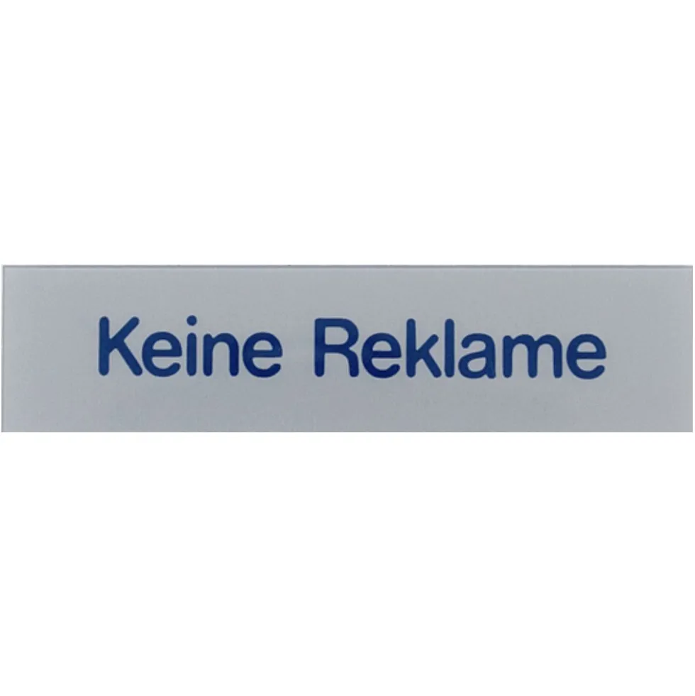 Türschild 80 x 20 mm, selbstklebend, keine Reklame