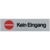 Türschild 160 x 40 mm, selbstklebend, kein Eingang