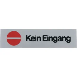 Türschild 160 x 40 mm, selbstklebend, kein Eingang