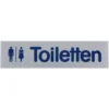 Türschild 160 x 40 mm, selbstklebend, Toiletten