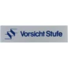 Türschild 160 x 40 mm, selbstklebend, Vorsicht Stufe