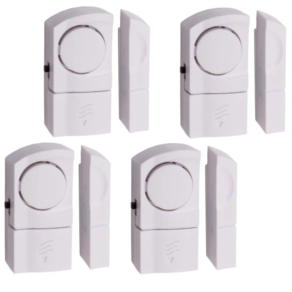 Tür- und Fensteralarm 4-teilig mit 90 dB und Magnetsensor