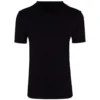 T-Shirt Doppelpack schwarz aus Baumwolle mit V-Ausschnitt