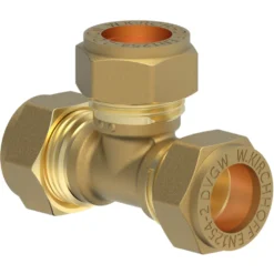 T-Stück blank Klemmfitting 15mm für Kupfer