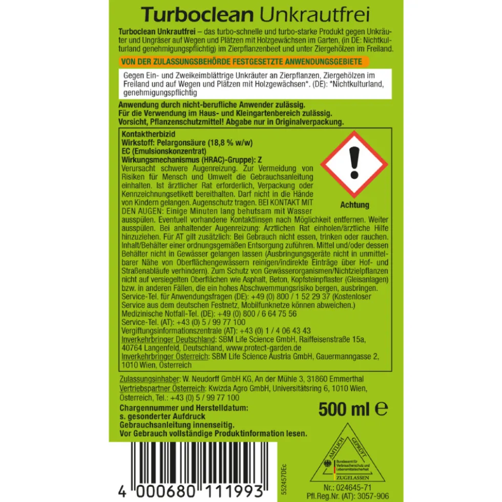 Turboclean Unkrautfrei Konzentrat 500 ml