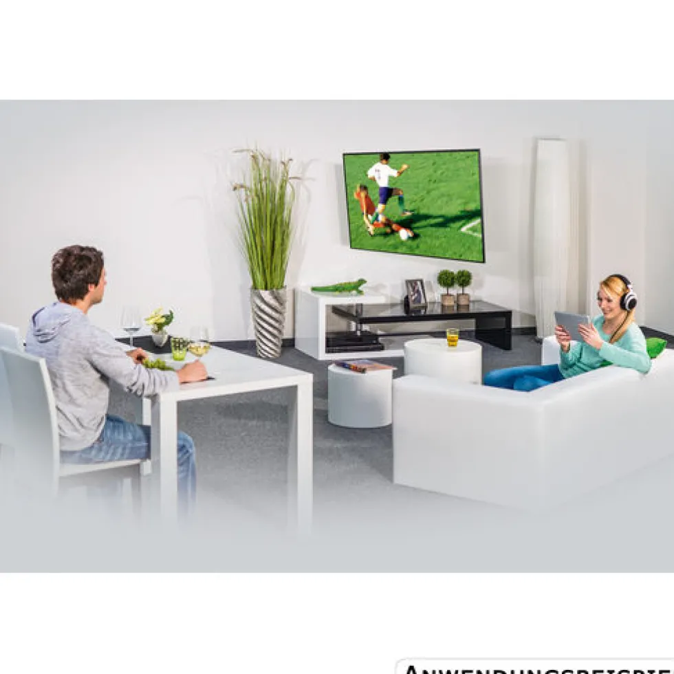 TV-Wandhalterung FULLMOTION bis 165cm 65", schwarz
