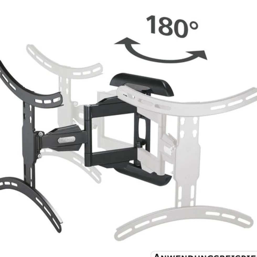 TV-Wandhalterung FULLMOTION bis 165cm 65", schwarz