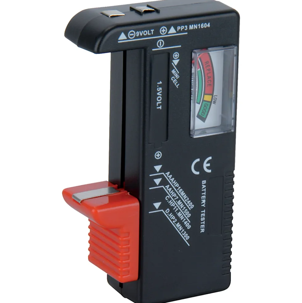 UNITEC® Batterieprüfgerät A, AA, AAA, 9V