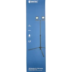 UNITEC® LED-Flutlichtstrahler Stativ 2 x 14Watt 2 x 1700lm anthrazit