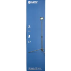 UNITEC® LED-Flutlichtstrahler 14 Watt 1700lm IP 65 mit Stativ anthrazit
