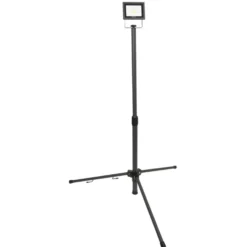 UNITEC® LED-Flutlichtstrahler 14 Watt 1700lm IP 65 mit Stativ anthrazit