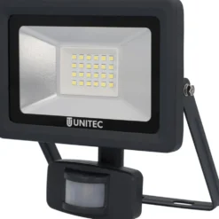 UNITEC® LED-Strahler 14 Watt 1700 Lumen 6500 K IP 44 mit Bewegungsmelder anthrazit