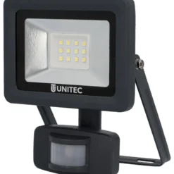UNITEC® LED-Strahler 7 Watt 850 Lumen 6500 K IP 44 mit Bewegungsmelder anthrazit
