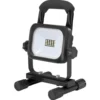 UNITEC® LED-Strahler 10 Watt 1000 Lumen 6500 K IP 54 Akkubetrieb, schwarz