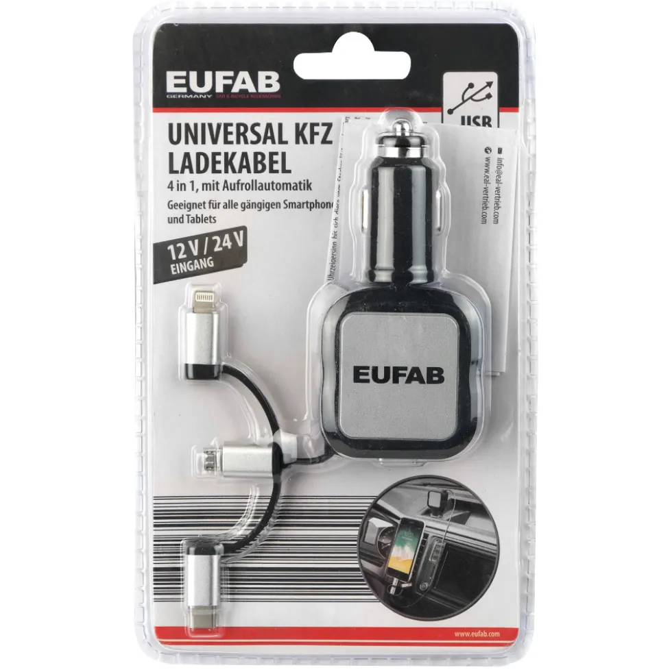 Universal-Kfz-Ladekabelmit verschiedenen Adaptern