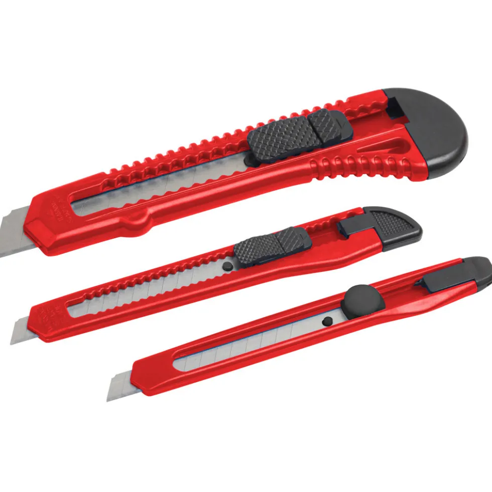 Universalmesser 3-teilig aus Kunststoff in verschiedenen Größen