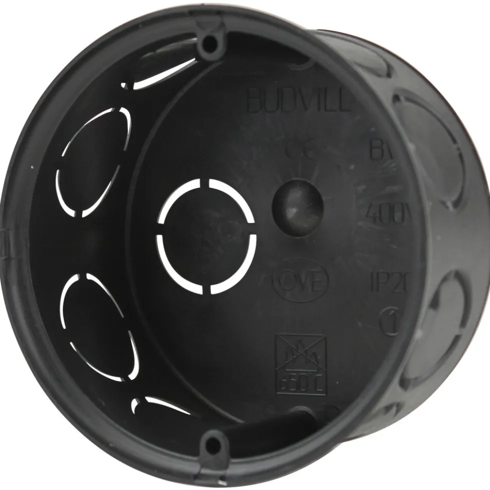 Unterputz Abzweigdose Ø 80 mm schwarz