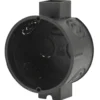 Unterputz-Schalterdose Ø 60 mm x T 40 mm schwarz