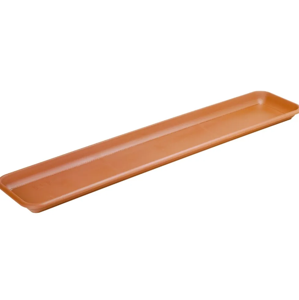 Untersetzer für Bewässerungskasten in Terracotta 77 x 16 x 3 cm