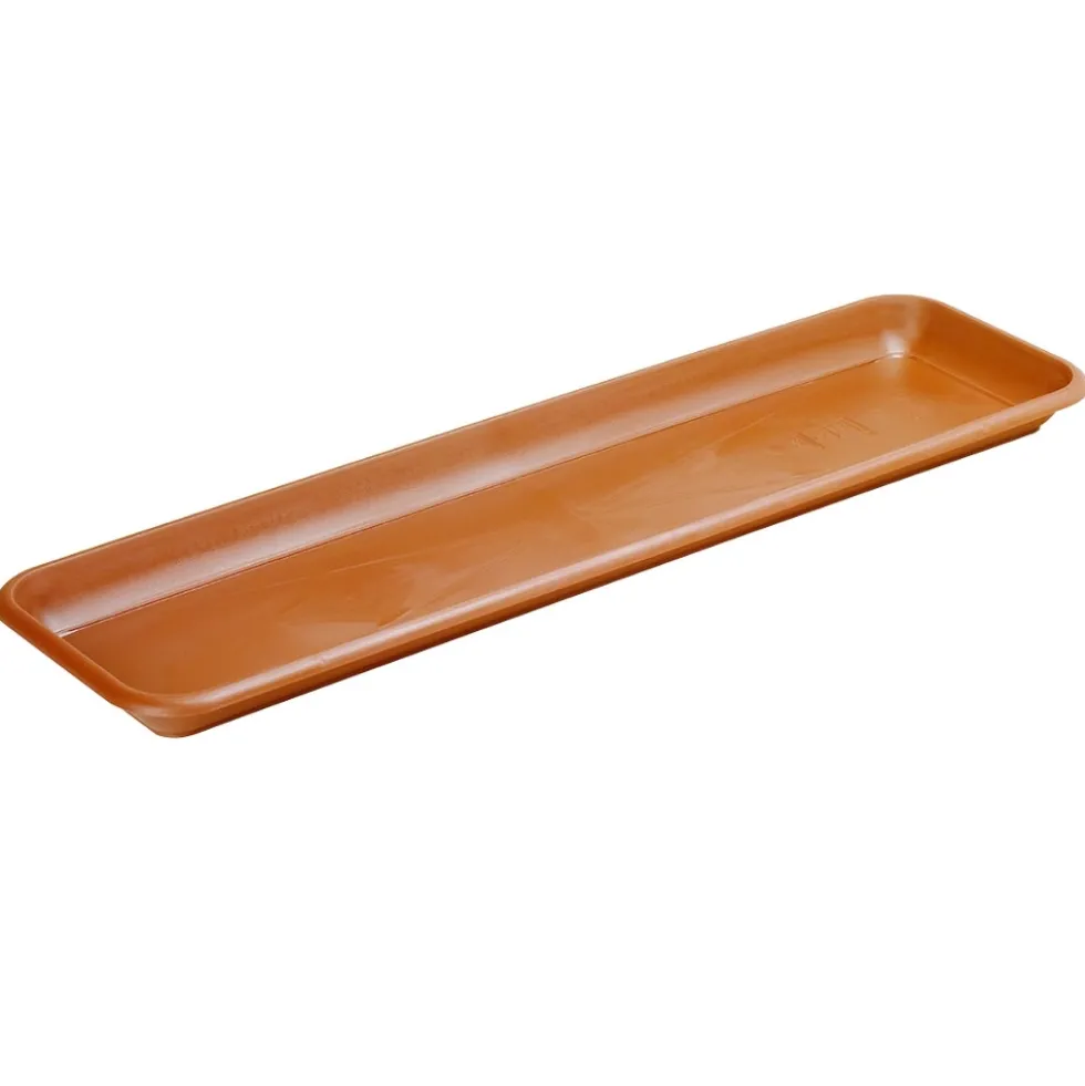 Untersetzer für Bewässerungskasten in Terracotta 57 x 16 x 3 cm